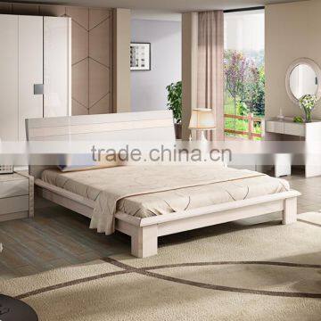 Modern Simple Home Bedroom Furniture Set With Wardrobe and Bed