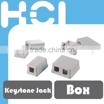 RJ45 Keystone Jack Compact Wall Mount Box