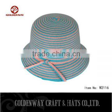 custom Colorful Paper Braid Bucket Hat