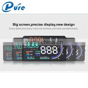 5.5" Large Big Display HUD Car OBD II/ EUOBD System Plug and Play Auto Brihtness HUD