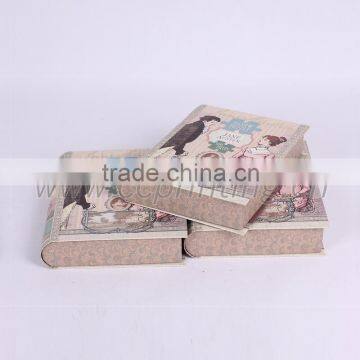 Classical custom printing book shape paper gift box packaging