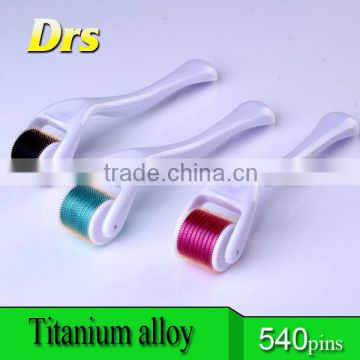 Lowest price in China 1.0mm 540 titanium needles skin dermaroller