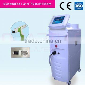 new 755nm alexandrite laser fast hair removal machine + 1064nm