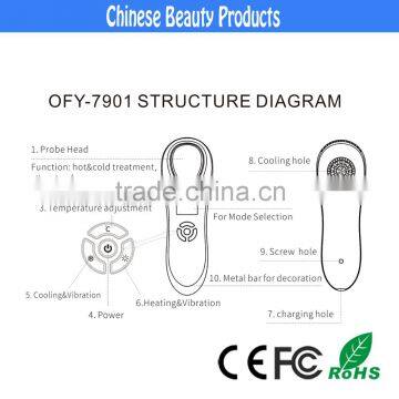 OFY-7901 beauty care equipment facial cold hammer for acne treatment and skin lifting and tightening