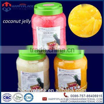 mango coconut jelly, coconut jelly for bubble tea, coconut soft jelly