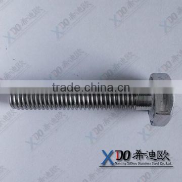 Hastelloy C276 C22 C4 fastener stainless steel din 933 full threaded hex bolt