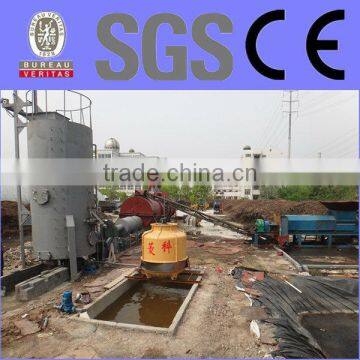 City waste (wood chips) gasifier furnace for hot water boiler