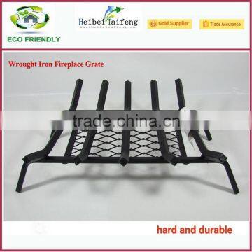 Wrought iron fireplace grate