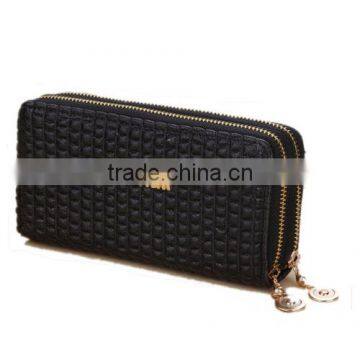 Vintage Embossed Stone Pattern Double Layer Women Lady Wallet Purse (BBYT005)