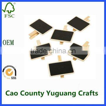 Mini Rectangle Chalkboard Wooden Blackboard Clips for Wedding Birthday Party Decorations photo-3