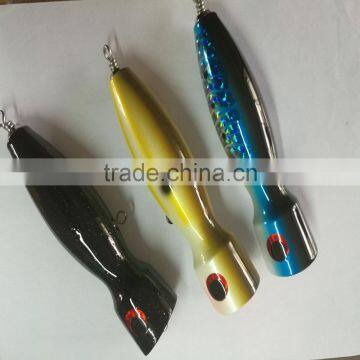 HANDMADE WOODEN POPPER LURE 120mm