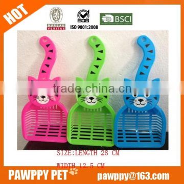 China durable sample free plastic cat litter scoop with cat picture