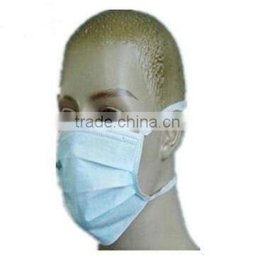 Medical disposable nonwoven face mask with earloop / tiers with 3ply (Nonwoven face mask-J)