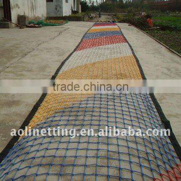 Trampoline safety net, trampoline net