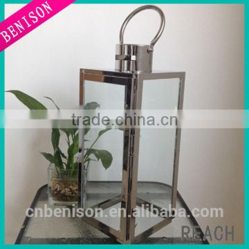 Large 201 Stainless Steel Lantern for 2017 Spring Home Decor