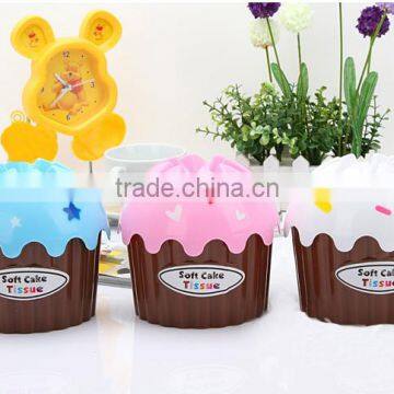 Decorative Plastic Tissue Box for Rolls Tissue