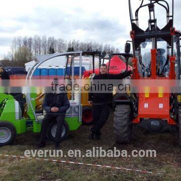 Everun brand ER12 front end loader with pallet forks for Europe