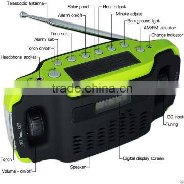 AM FM BANDS SOLAR POWER RADIO CAMPING Emergency Radio With LED Light photo-6