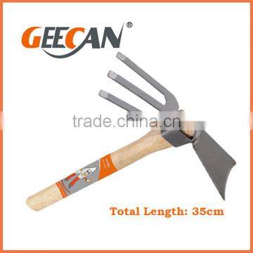 high carbon steel garden digging tools fork and hoe