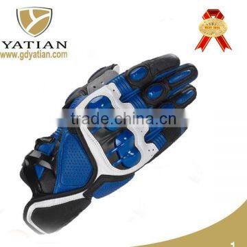 Cheap outdoor sports full finger carbon fiber cycling motorcycle gloves leather racing gloves