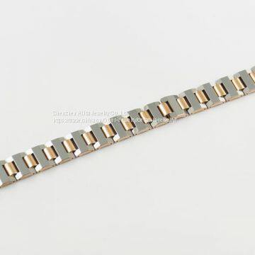 Ladies Gold Stainless Steel Caremic Smart Charm Bracelet photo-3