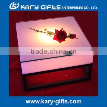 Light Up Party Events Coffee High Table PE Plastic LED Coffee Table photo-4