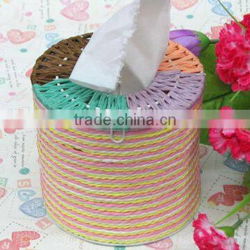 Wholesale round paper tissue box