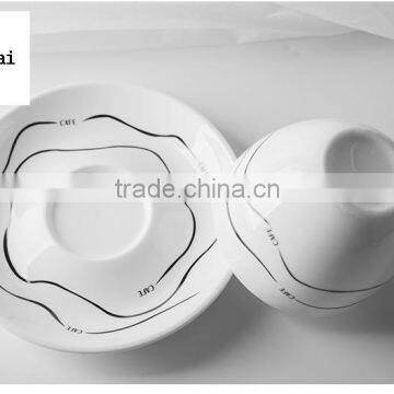 Haonai New Style High Quality New Bone China Coffee Cup and Saucer photo-6