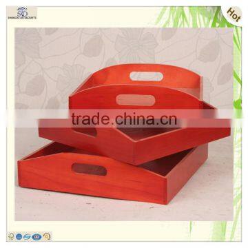 Mini Disposable Wooden Fast Food Serving Tray photo-4