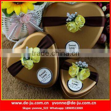 Wedding Box Heart Shaped Candy Tins