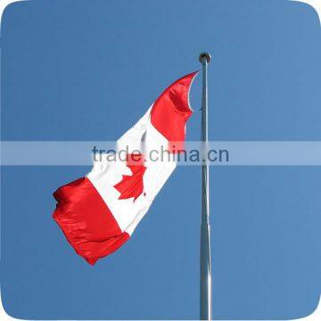 304 Outdoor Taper Stainless Steel Pole for Canada Flag