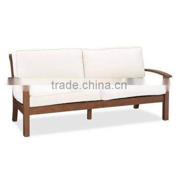 2016 high quality teak wood garden outdoor furniture loveseat sofa