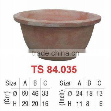 Terracotta flower pottery pot