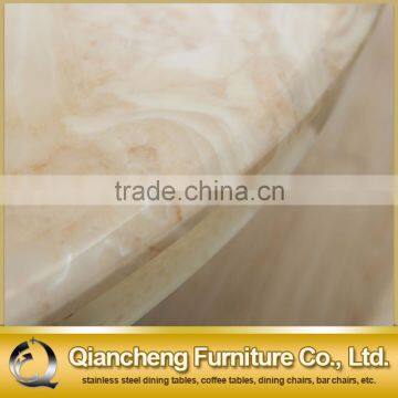 Hot Sale Marble Top Stainless Steel Base Round Dining Table photo-6