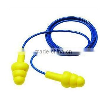 Tree shape earplugs with cord High quality Silicone Earplug