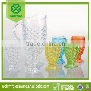 48oz High quality and elegant design 7 sets holder decander with water glass