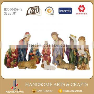 24 Inch Outdoor Decoration Jesus Birth Christmas Crib Nativity Set Statues photo-4