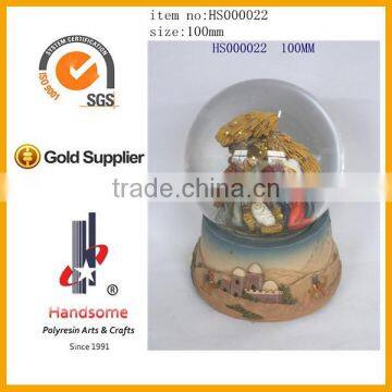 2.5 Inch Home Desk Decoration Religious Items Holy Family Water Ball photo-4