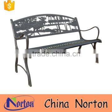 Outdoor furniture moose metal park bench for sale NTIRH-007Y