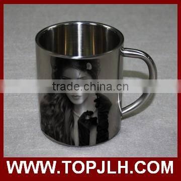 Metal Material Coffee Cup 11oz Stainless Steel Mug photo-3