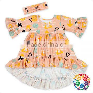 Latest Designs Kids Girls Spring Tshirts Baby Boutique Wholesale Printed T-Shirts photo-4