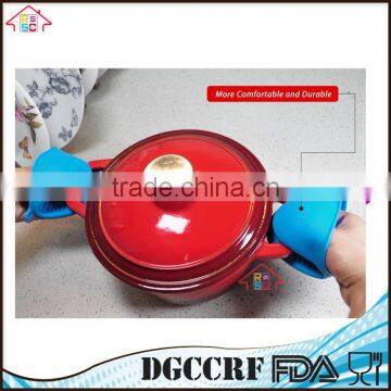NBRSC High Quality Heat Resistant Mini Cooking Pinch Mitts Silicone Gloves Pot Holder photo-5