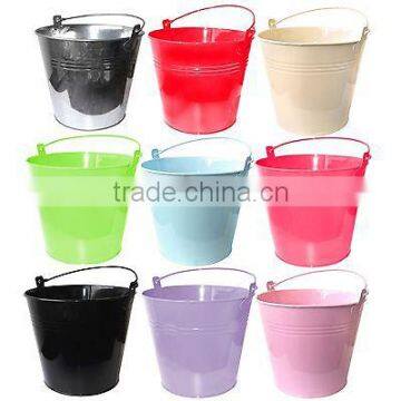 5L galvanized tin buckets with color coating