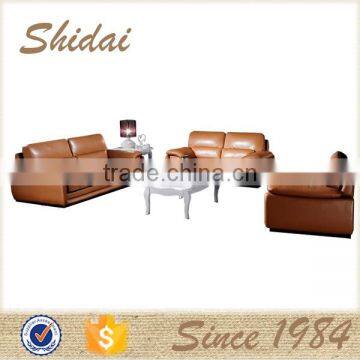 New Chinese Leather Sofa Furniture, Wooden Sofa Set Designs photo-6