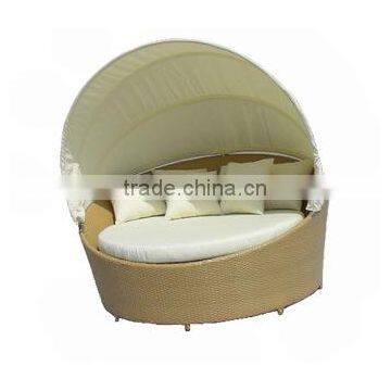 2014 hot sale outdoor round daybed rattan furniture