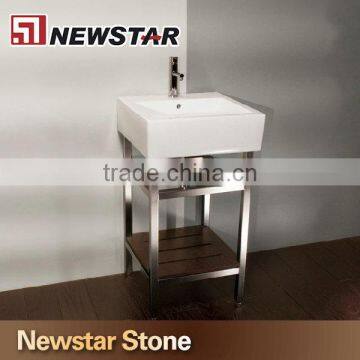 Metal Corner Bathroom Vanity Cabinet Set