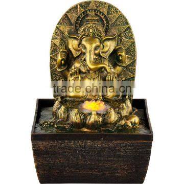 Indoor Tabletop Ganesha Buddhism water fountain