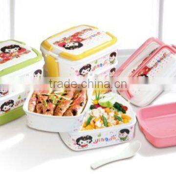 Plastic Rectangular Portable Three Layers Lunch Box/Insulation Boxes photo-2