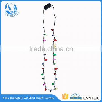 Christmas string lights led light bulb necklace