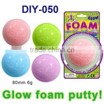 Colorful Glow DIY Foam Putty